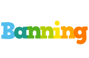 Banning rainbows logo