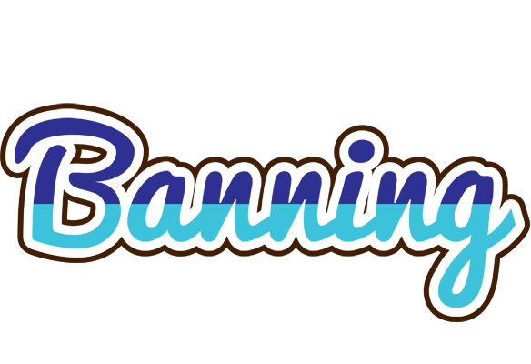 Banning raining logo