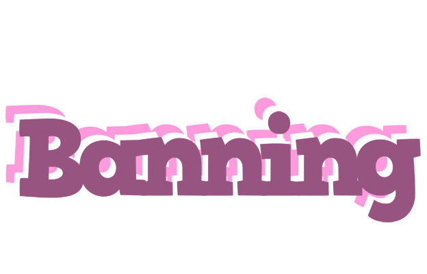 Banning relaxing logo