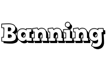 Banning snowing logo