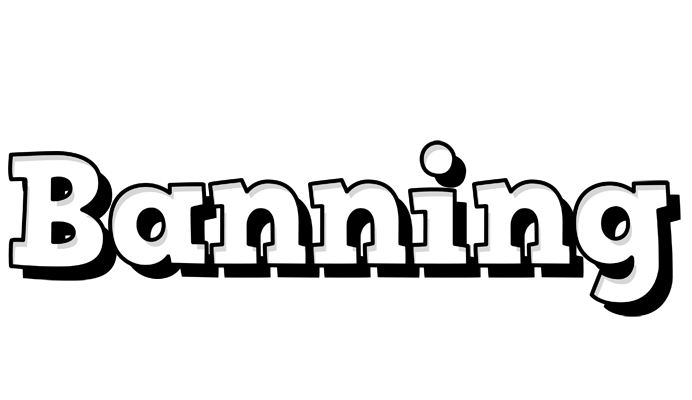 Banning snowing logo
