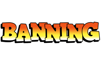 Banning sunset logo