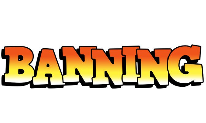Banning sunset logo