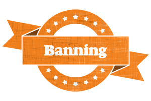 Banning victory logo