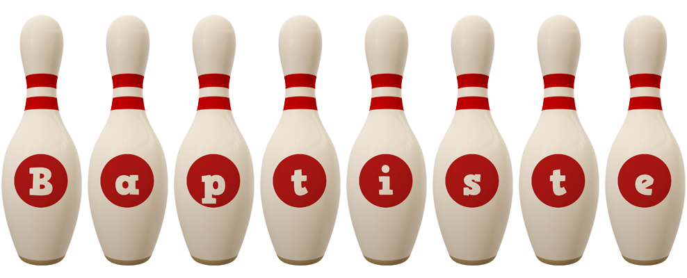 Baptiste bowling-pin logo