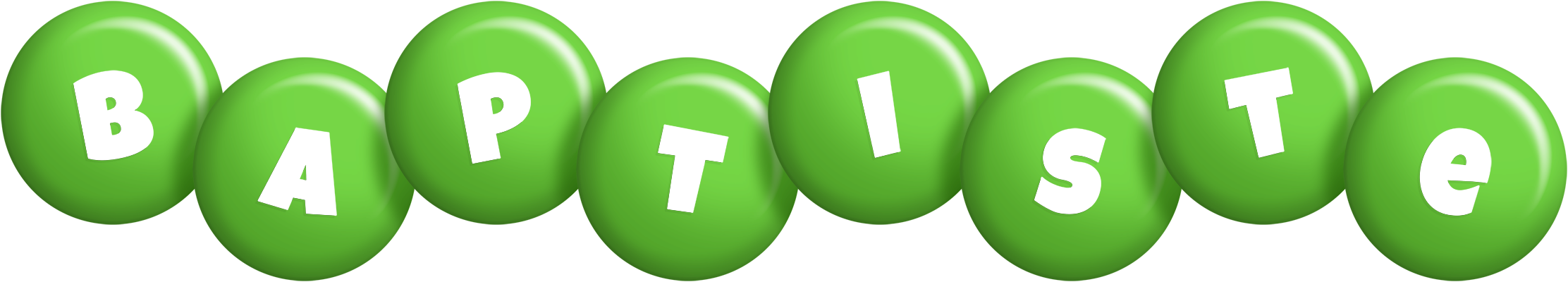 Baptiste candy-green logo