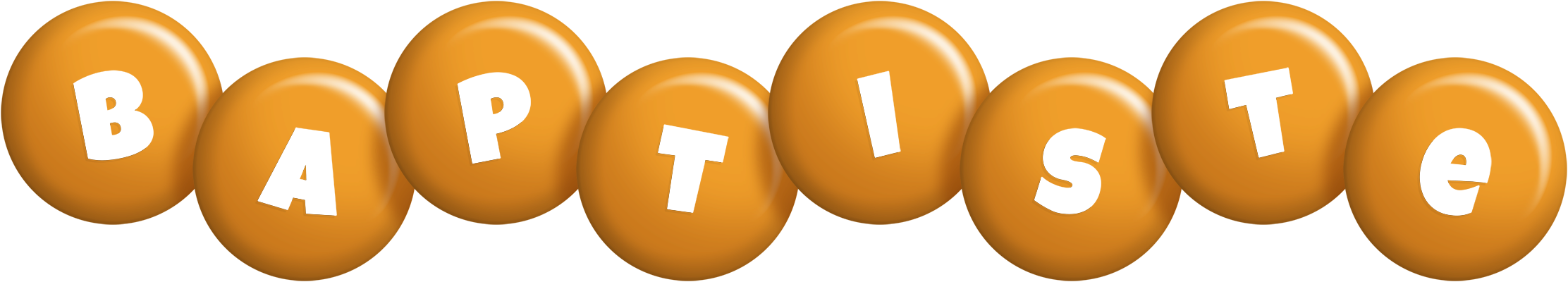 Baptiste candy-orange logo