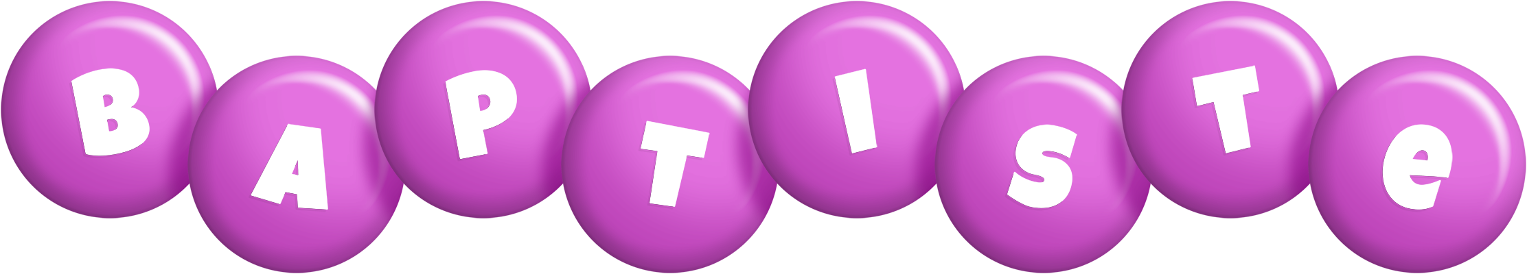 Baptiste candy-purple logo