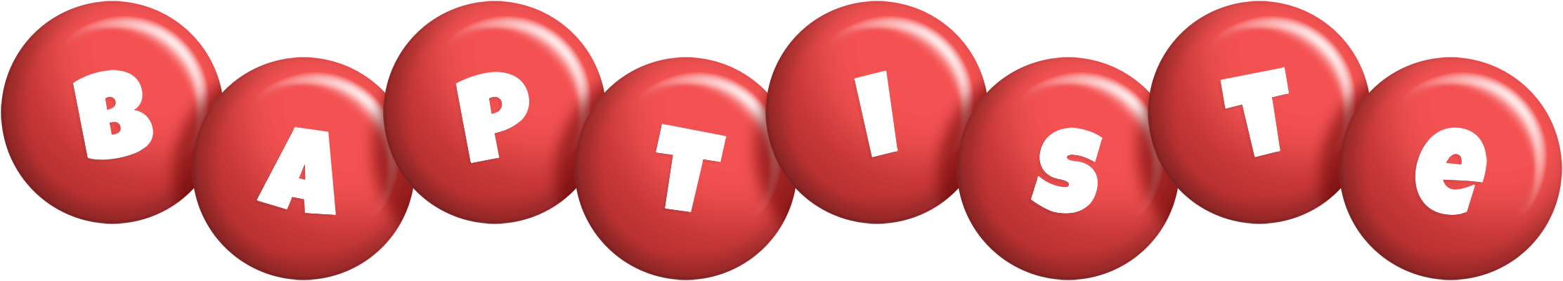 Baptiste candy-red logo