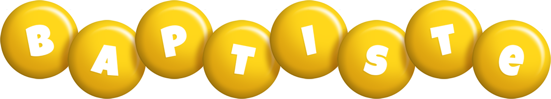 Baptiste candy-yellow logo