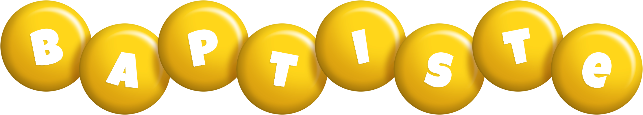 Baptiste candy-yellow logo