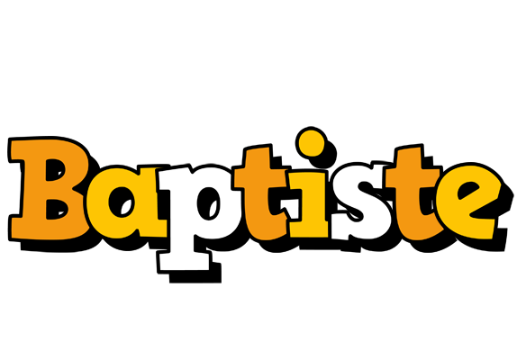 Baptiste cartoon logo