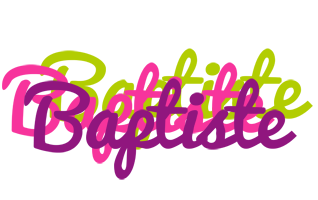 Baptiste flowers logo