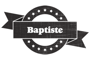 Baptiste grunge logo