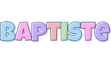 Baptiste pastel logo