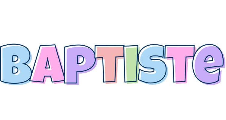 Baptiste pastel logo