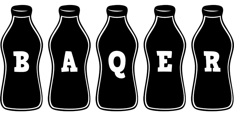 Baqer bottle logo
