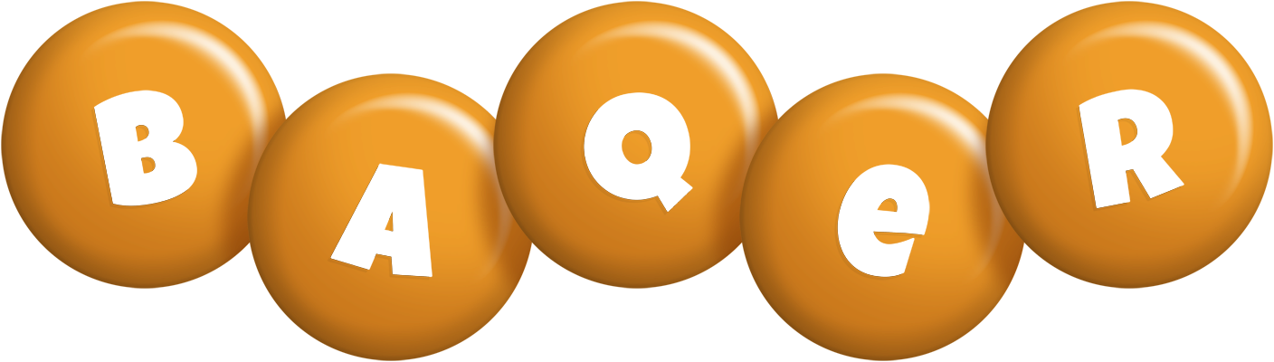 Baqer candy-orange logo