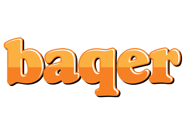 Baqer orange logo