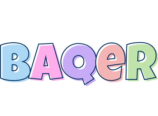Baqer pastel logo