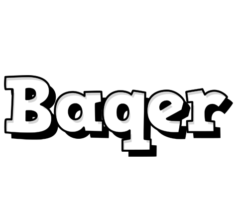 Baqer snowing logo