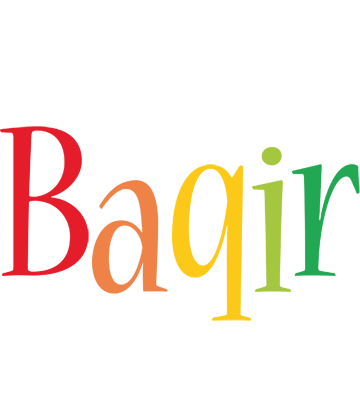 Baqir birthday logo