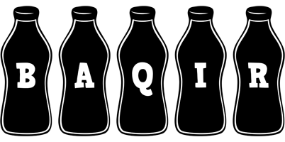 Baqir bottle logo