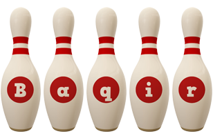 Baqir bowling-pin logo