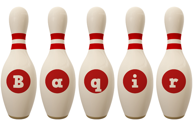 Baqir bowling-pin logo