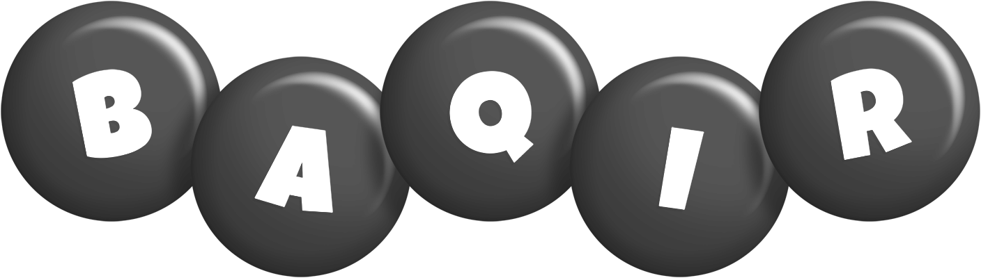 Baqir candy-black logo