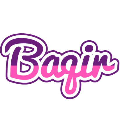 Baqir cheerful logo