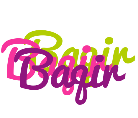 Baqir flowers logo