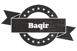 Baqir grunge logo