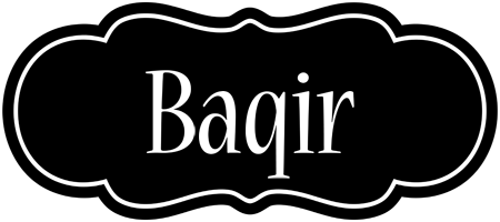 Baqir welcome logo