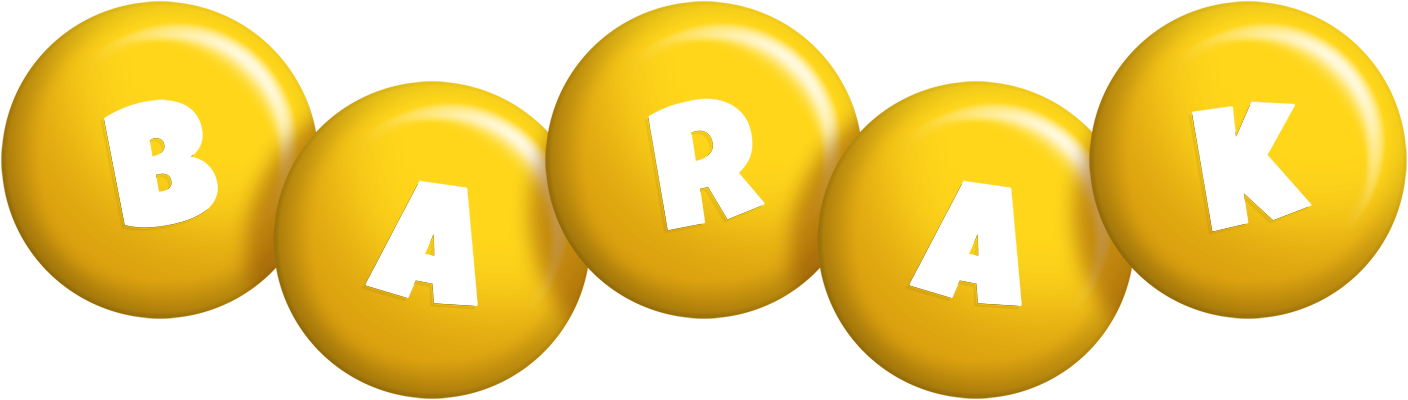 Barak candy-yellow logo