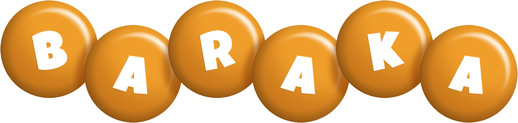 Baraka candy-orange logo