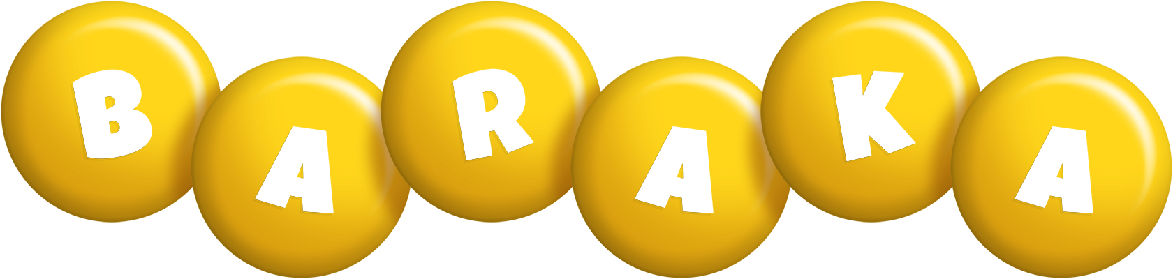 Baraka candy-yellow logo