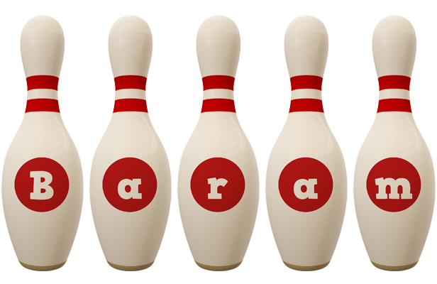 Baram bowling-pin logo
