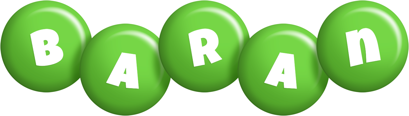 Baran candy-green logo