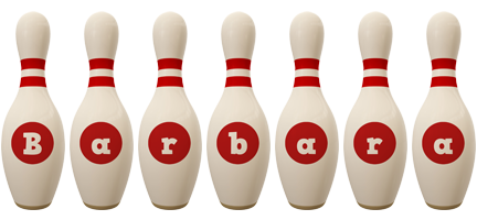 Barbara bowling-pin logo