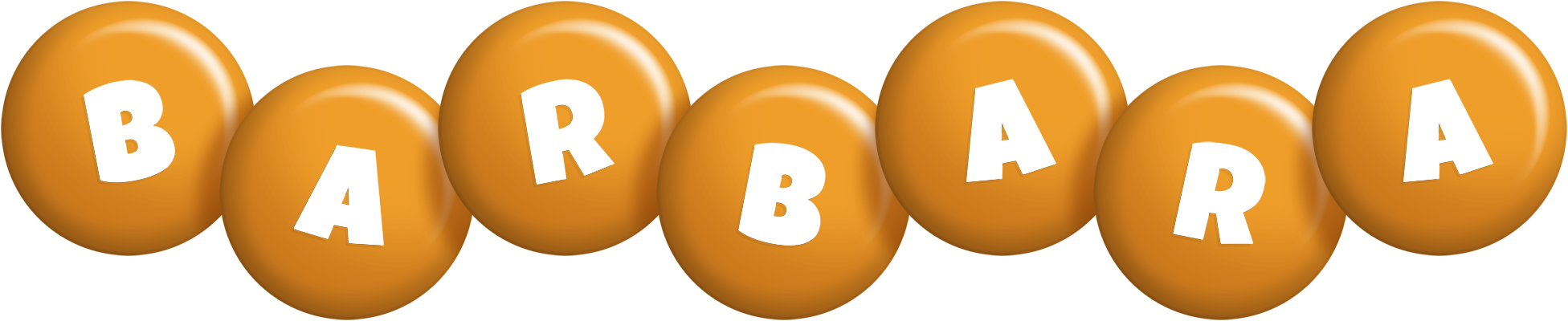 Barbara candy-orange logo