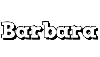 Barbara snowing logo