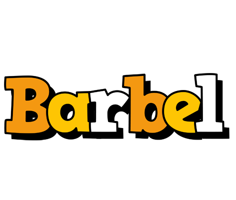 Barbel cartoon logo