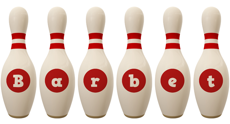 Barbet bowling-pin logo