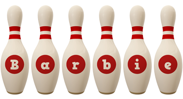 Barbie bowling-pin logo