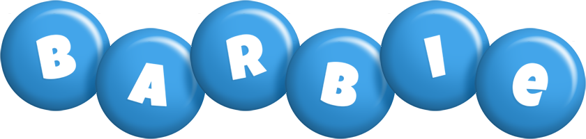 Barbie candy-blue logo