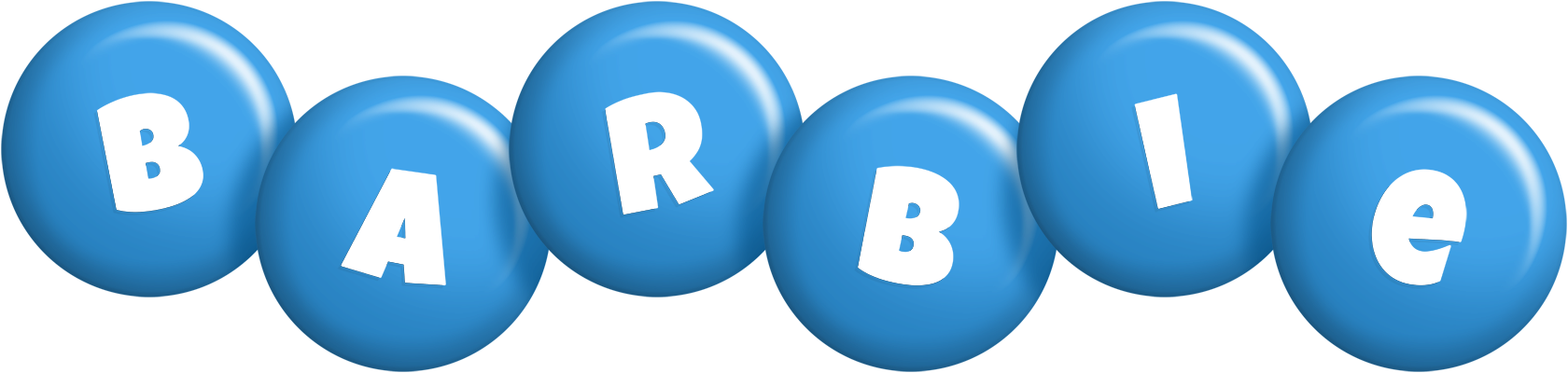 Barbie candy-blue logo