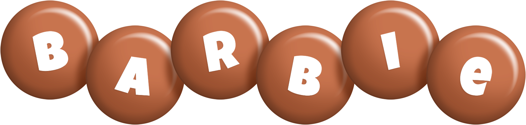 Barbie candy-brown logo