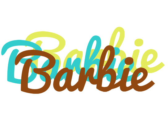 Barbie cupcake logo