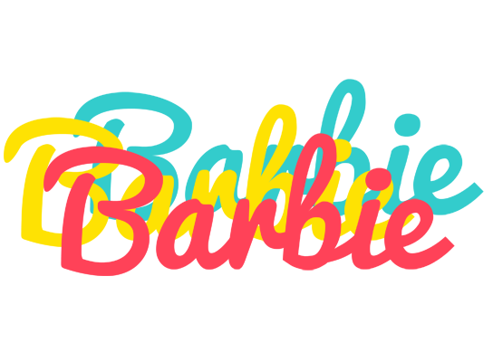Barbie disco logo